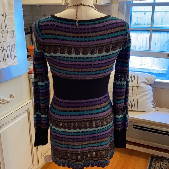 NWT FREE PEOPLE KNIT SCOOP NECK LONG SLEEVE DRESS OR TUNIC TOP XS - Picture 9 of 10